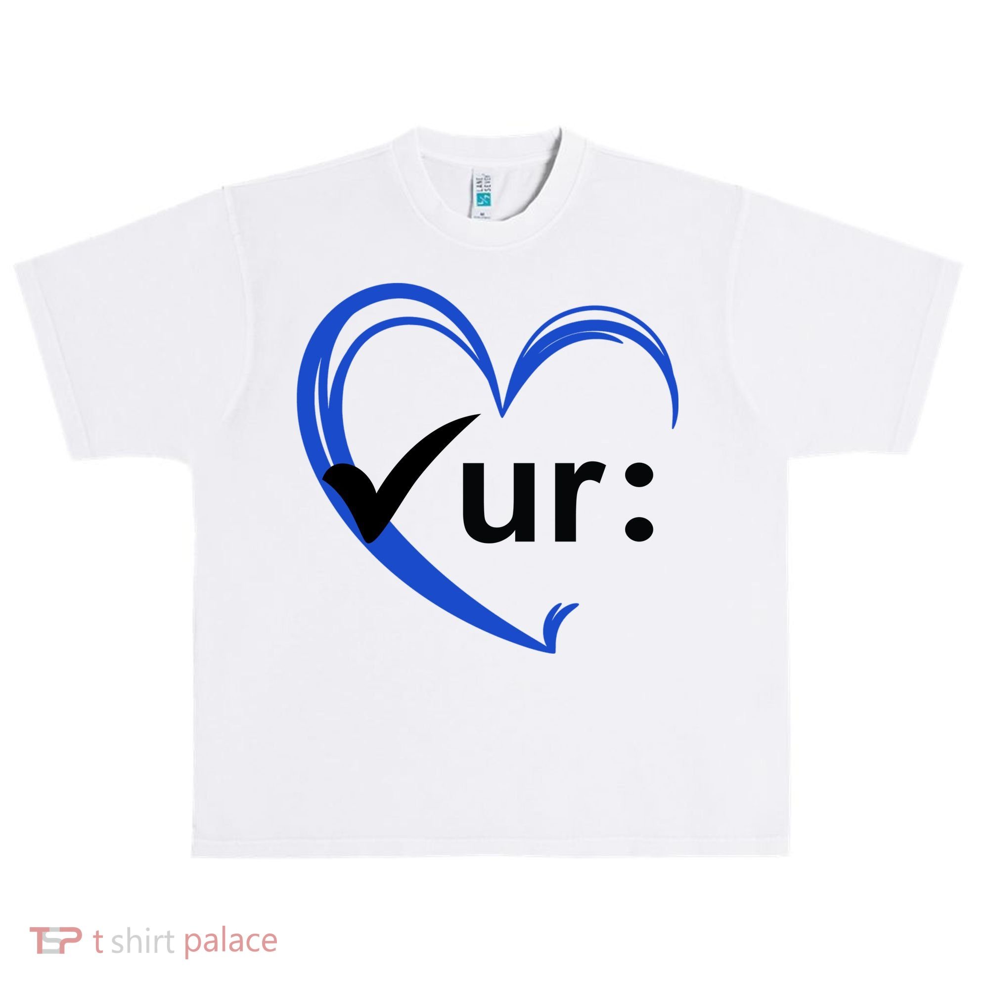 Check Your Colon Cancer Awareness Heart Urban Oversized Heavyweight T-Shirt
