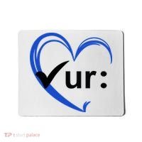 Check Your Colon Cancer Awareness Heart Mousepad thumb 0