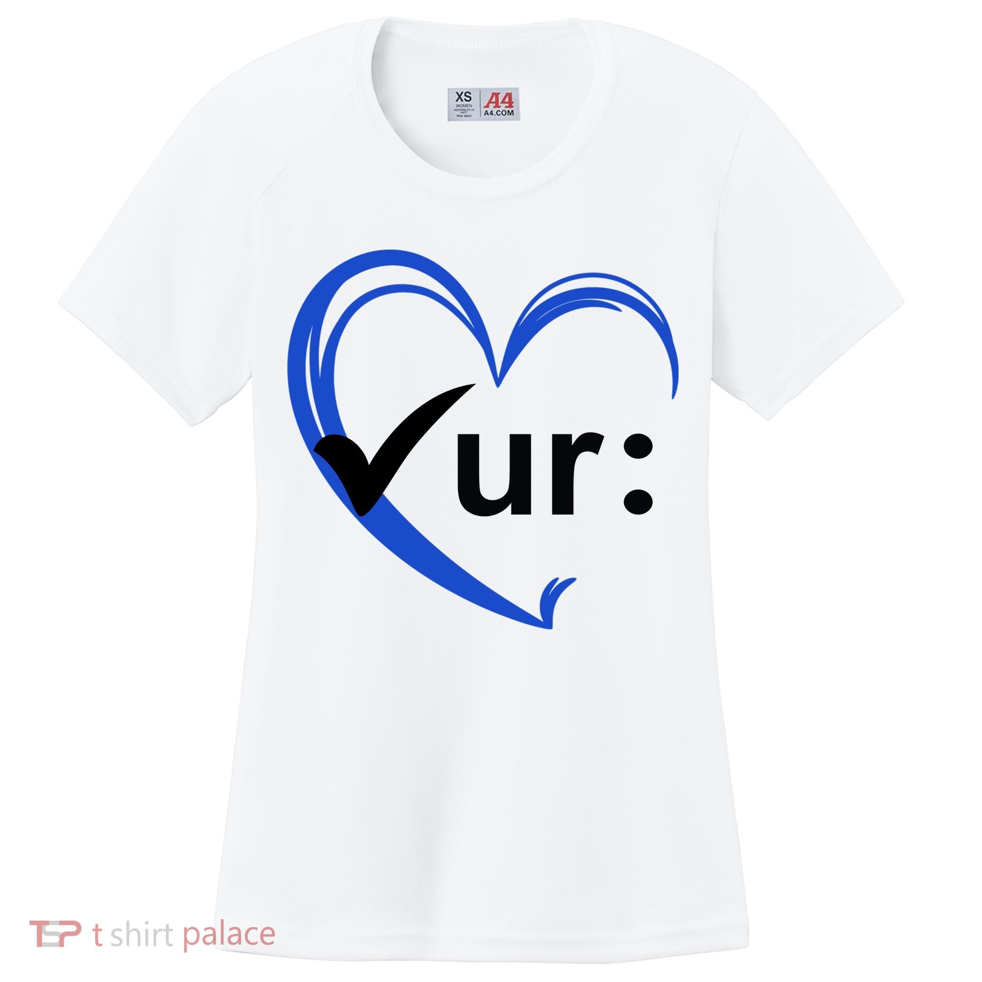 Check Your Colon Cancer Awareness Heart Women's Cooling Performance Crew T-Shirt