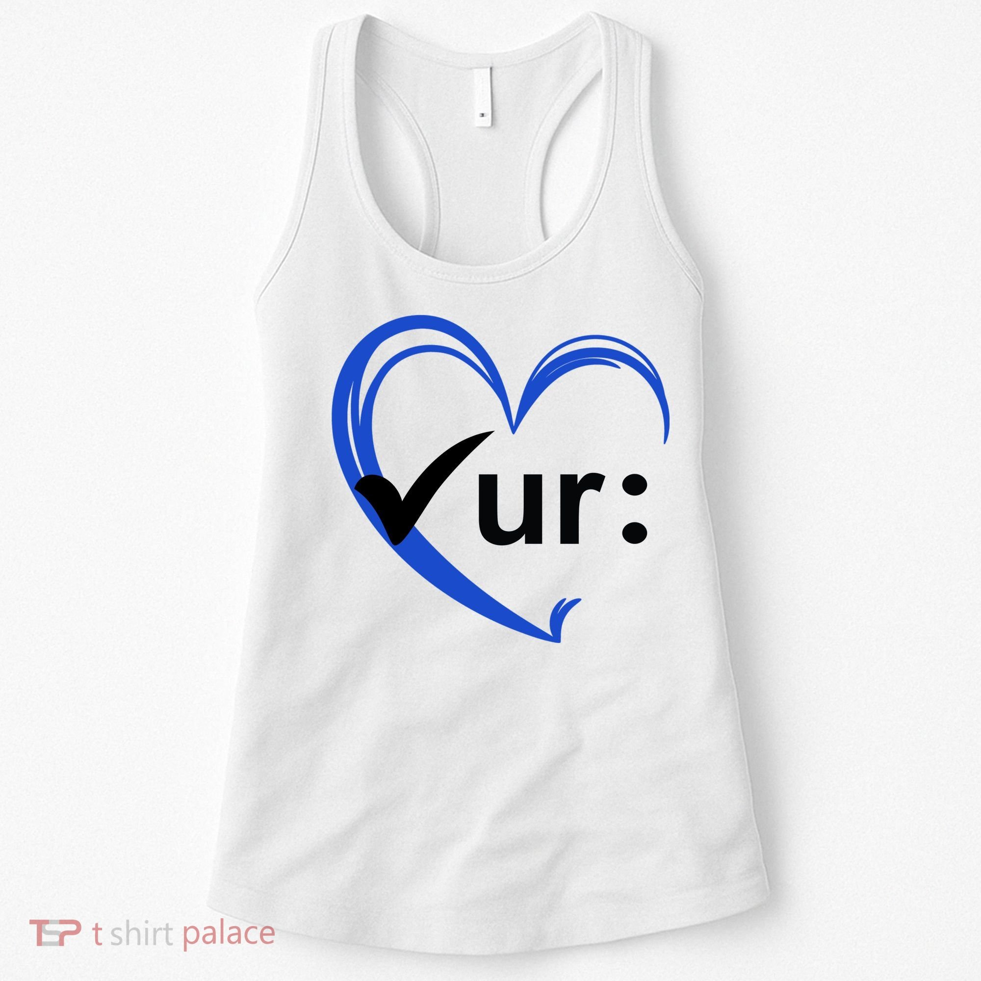 Check Your Colon Cancer Awareness Heart Women's Tank Top