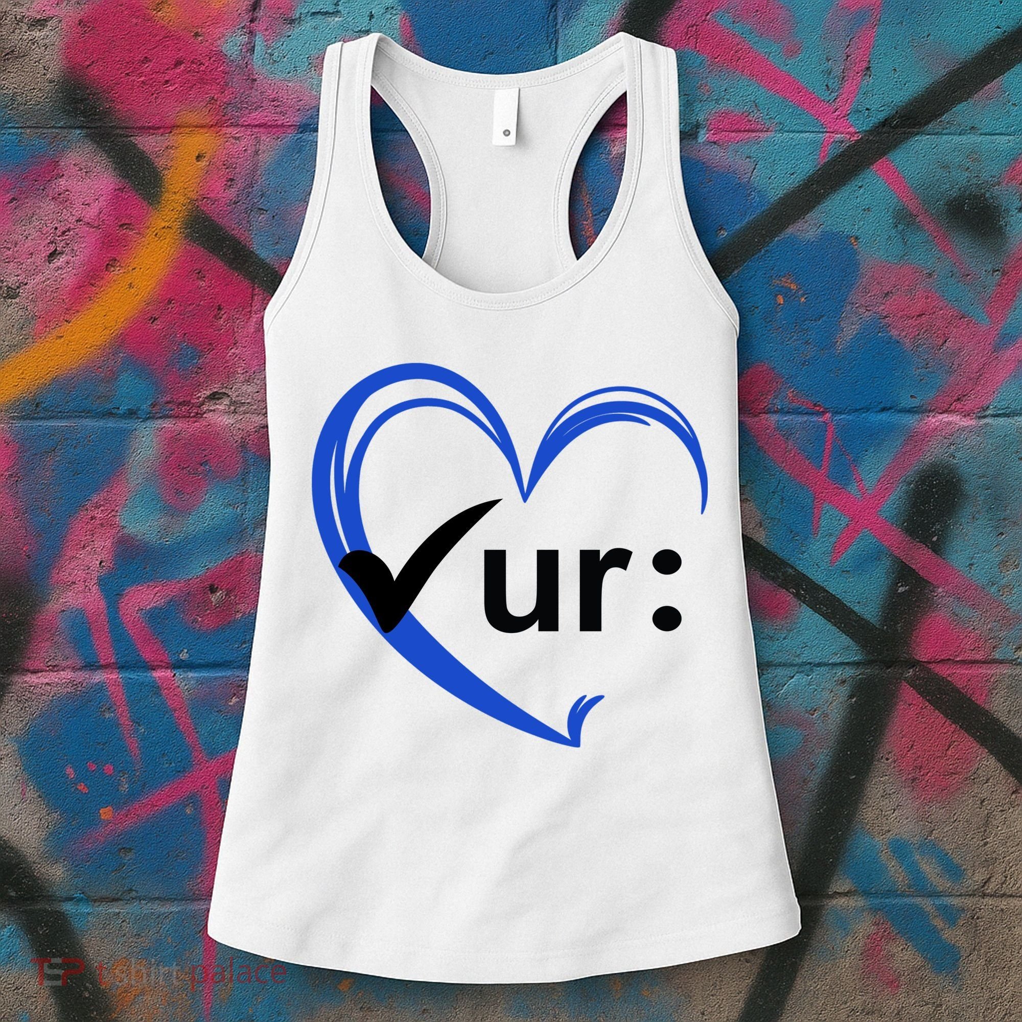 Check Your Colon Cancer Awareness Heart Women's Tank Top