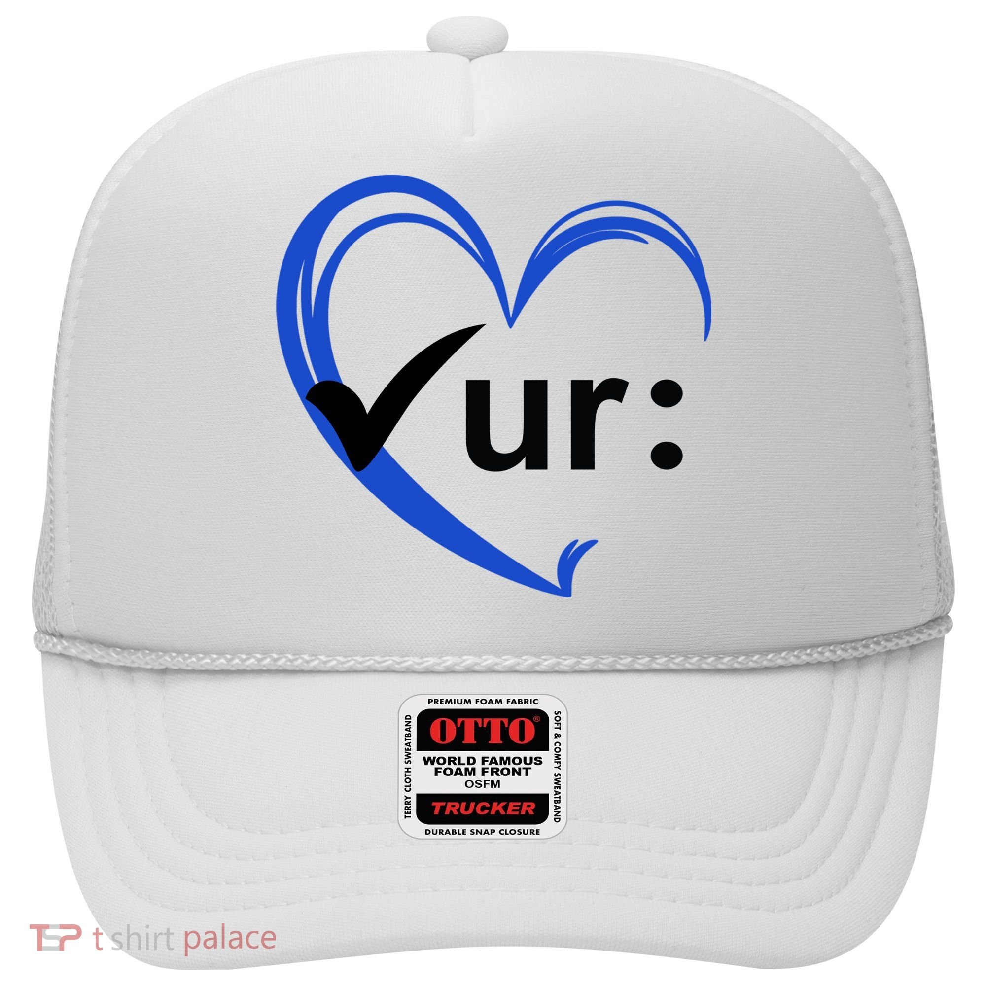Check Your Colon Cancer Awareness Heart Hat