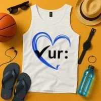 Check Your Colon Cancer Awareness Heart Tank Top thumb 4