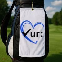 Check Your Colon Cancer Awareness Heart Golf Towel thumb 2