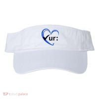Check Your Colon Cancer Awareness Heart Visor thumb 0