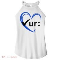 Check Your Colon Cancer Awareness Heart Women's Perfect Tri Rocker Tank thumb 0