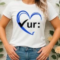 Check Your Colon Cancer Awareness Heart Women's T-Shirt thumb 2