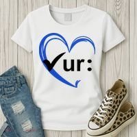 Check Your Colon Cancer Awareness Heart Women's T-Shirt thumb 3
