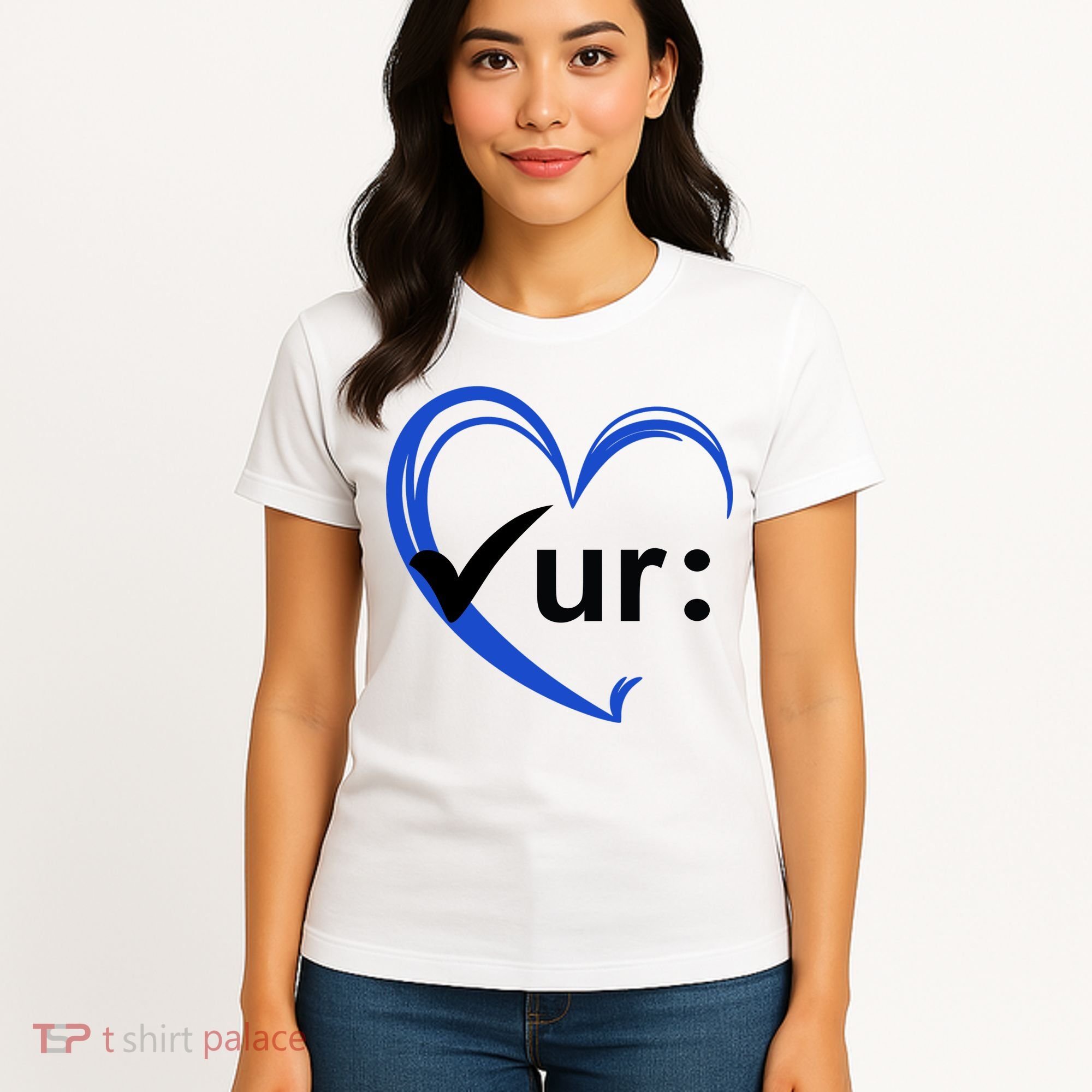Check Your Colon Cancer Awareness Heart Women's T-Shirt