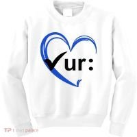 Check Your Colon Cancer Awareness Heart Kids Sweatshirt thumb 0