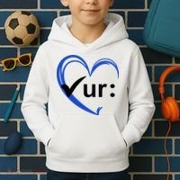 Check Your Colon Cancer Awareness Heart Kids Hoodie thumb 2
