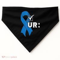 Check Your Colon Colonoscopies Colon Cancer Awareness USA-Made Doggie Bandana thumb 0