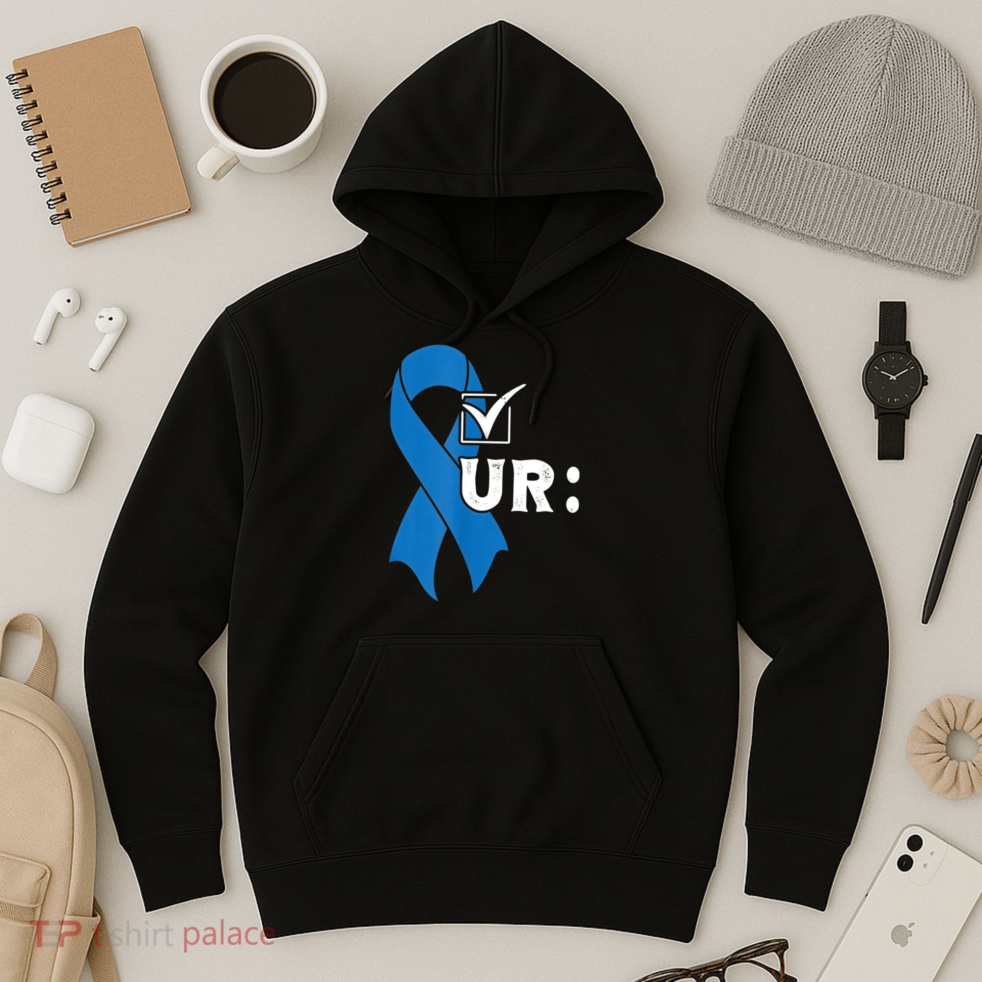 Check Your Colon Colonoscopies Colon Cancer Awareness Hoodie