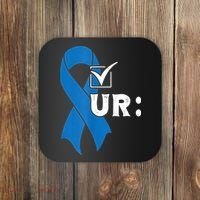 Check Your Colon Colonoscopies Colon Cancer Awareness Coaster thumb 0