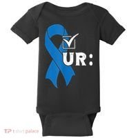 Check Your Colon Colonoscopies Colon Cancer Awareness Baby Bodysuit thumb 0