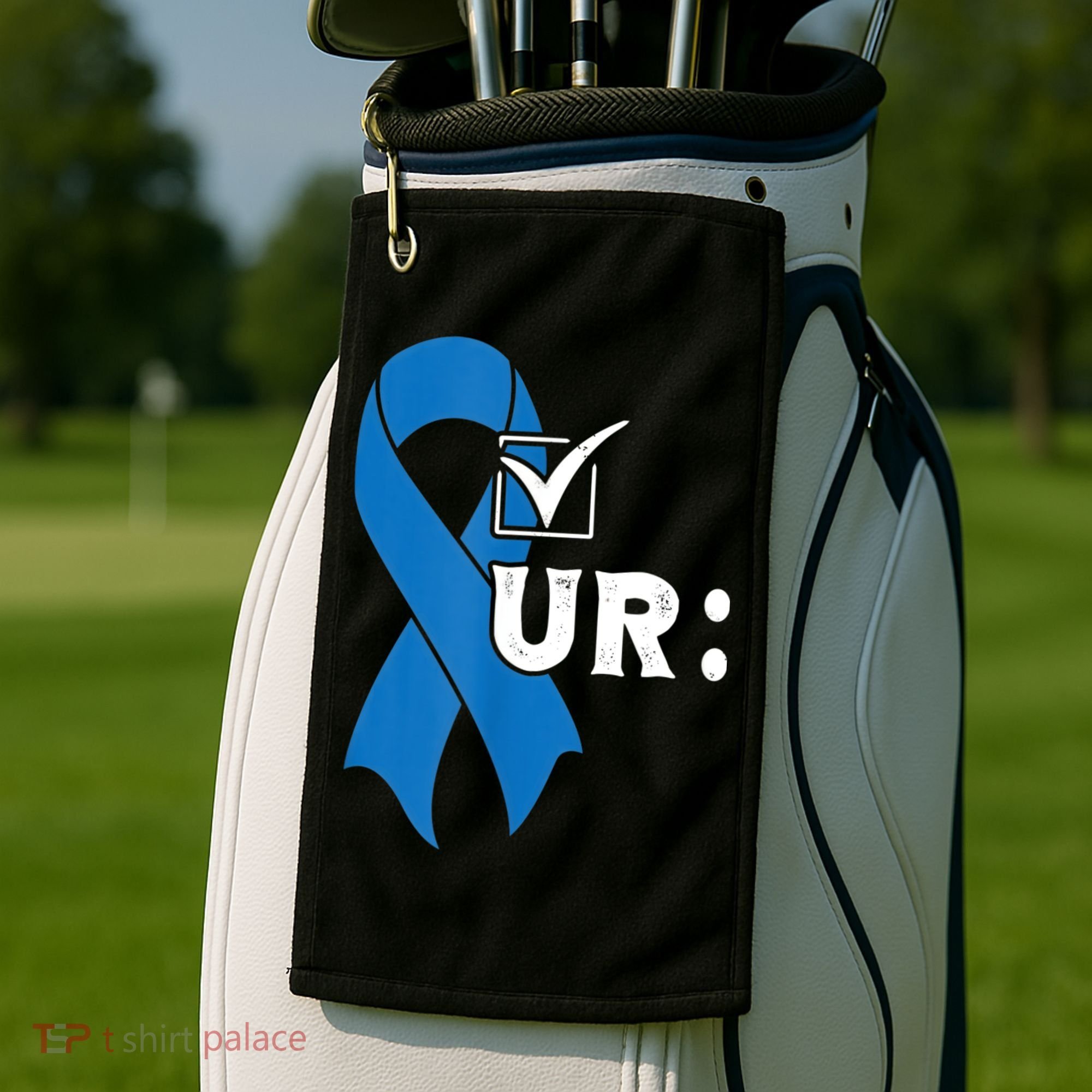 Check Your Colon Colonoscopies Colon Cancer Awareness Golf Towel