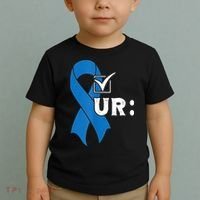 Check Your Colon Colonoscopies Colon Cancer Awareness Toddler T-Shirt thumb 2