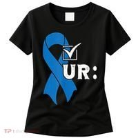 Check Your Colon Colonoscopies Colon Cancer Awareness Women's T-Shirt thumb 0