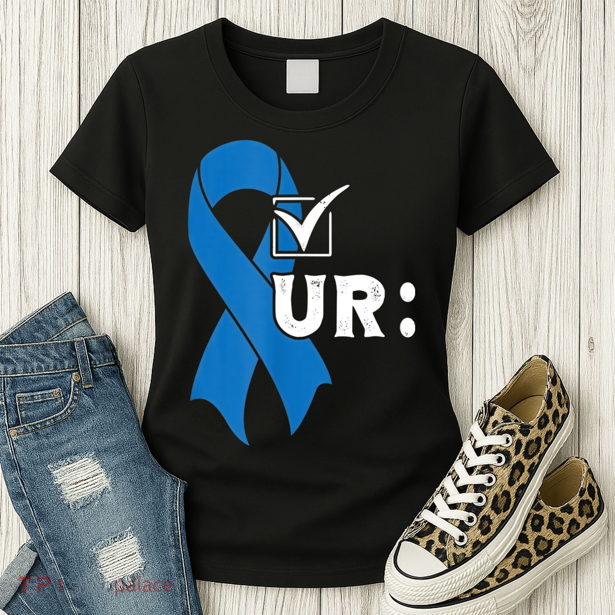 Check Your Colon Colonoscopies Colon Cancer Awareness Women's T-Shirt