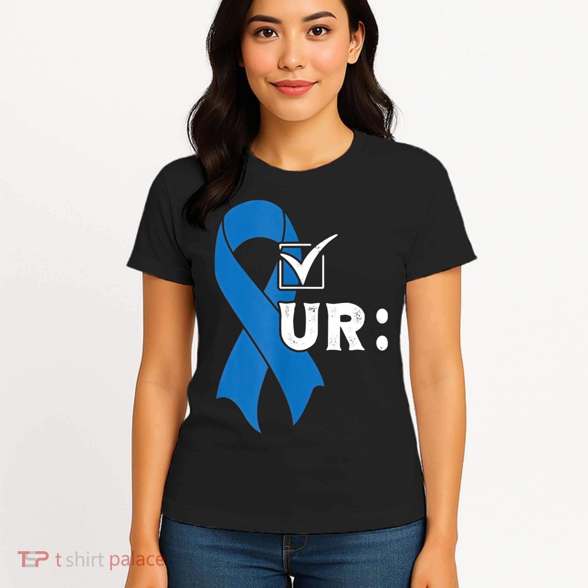 Check Your Colon Colonoscopies Colon Cancer Awareness Women's T-Shirt