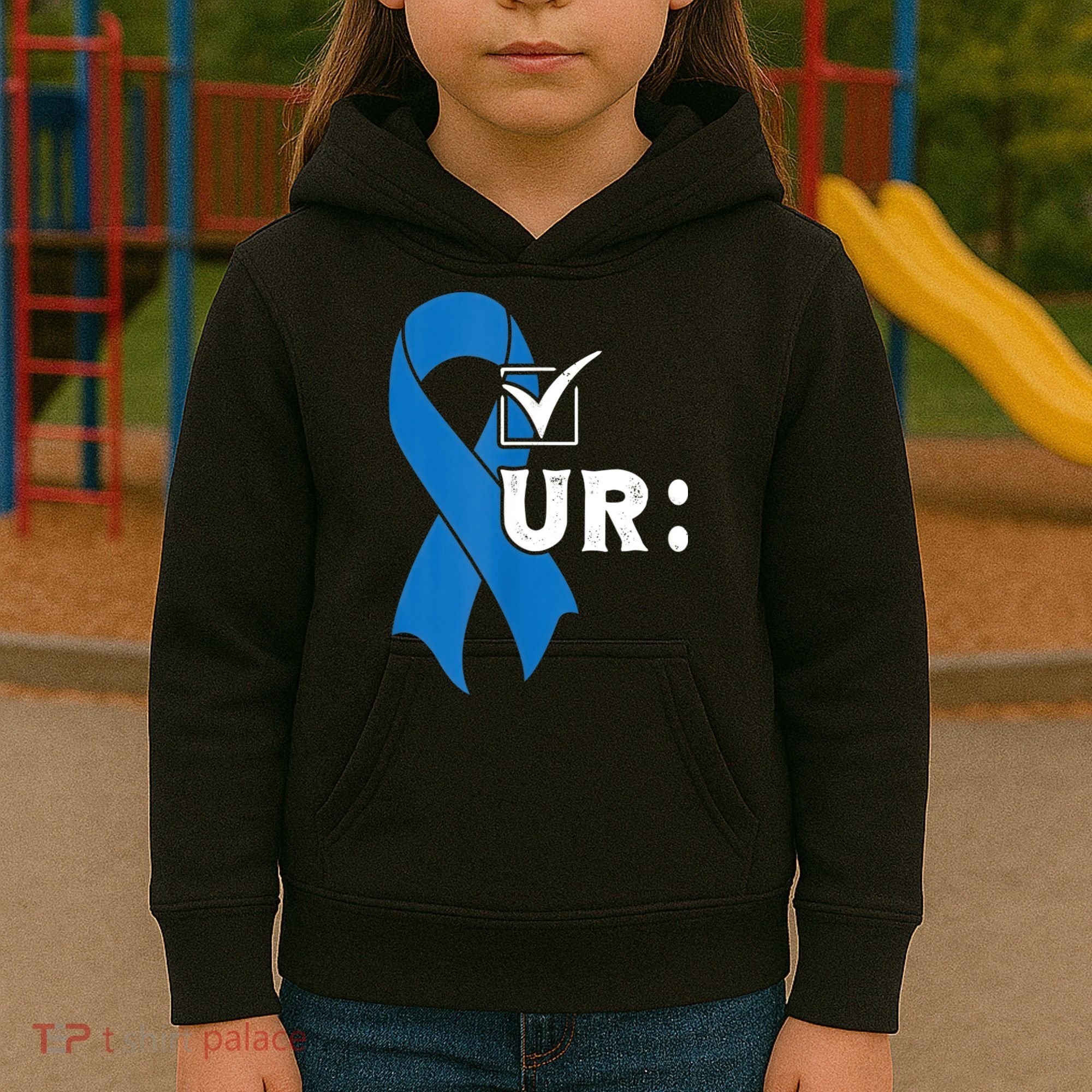 Check Your Colon Colonoscopies Colon Cancer Awareness Kids Hoodie