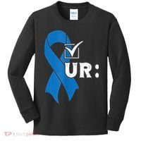 Check Your Colon Colonoscopies Colon Cancer Awareness Kids Long Sleeve Shirt thumb 0
