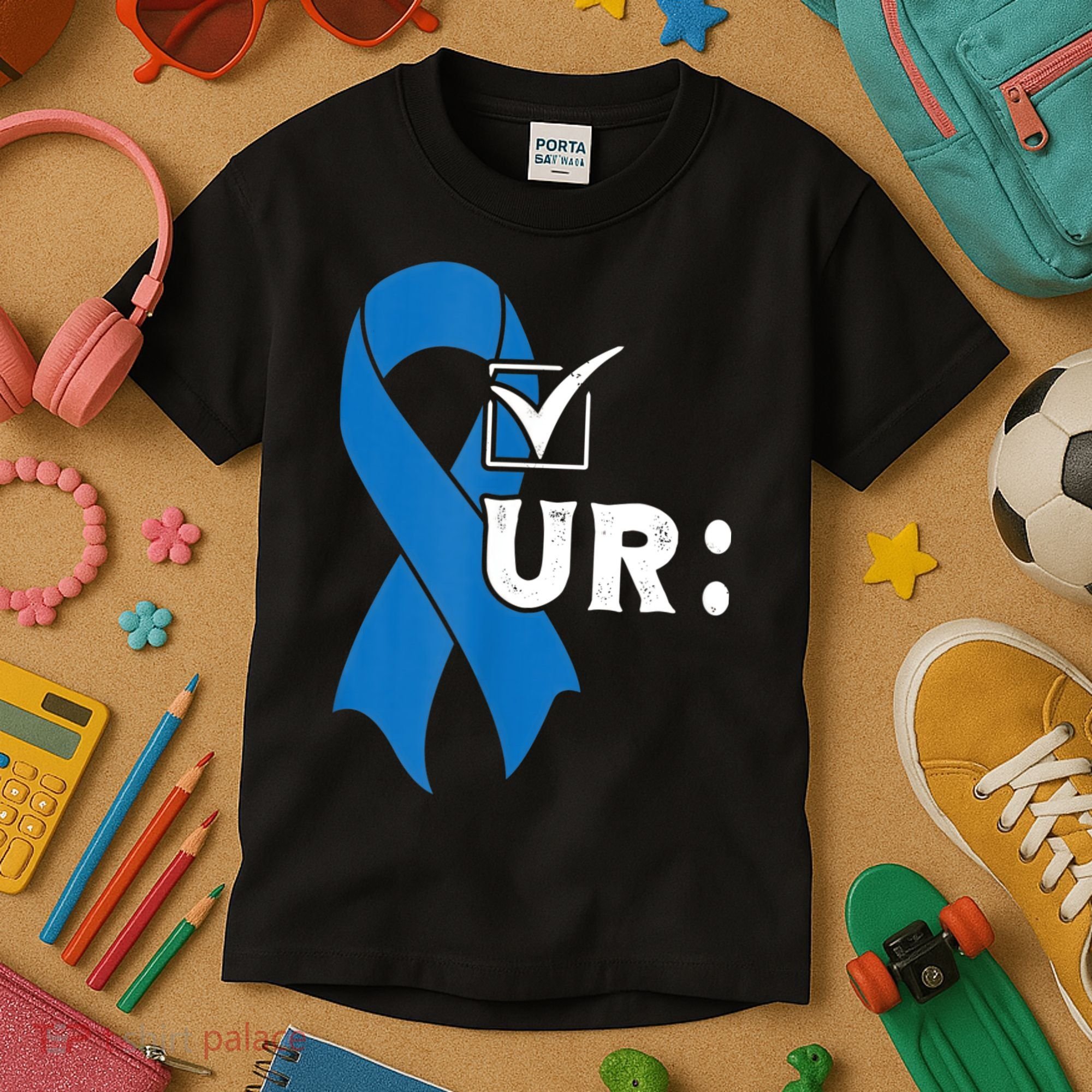 Check Your Colon Colonoscopies Colon Cancer Awareness Kids T-Shirt