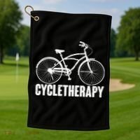 Cycletherapy Bicycle Fan Golf Towel thumb 1