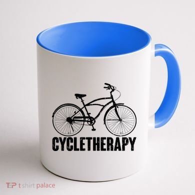 Cycletherapy Bicycle Fan Coffee Mug back