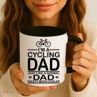 Cycling Dad , Like Normal Dad Except Much Cooler Coffee Mug thumb 3