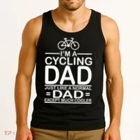 Cycling Dad , Like Normal Dad Except Much Cooler Tank Top thumb 3