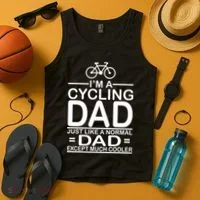 Cycling Dad , Like Normal Dad Except Much Cooler Tank Top thumb 4