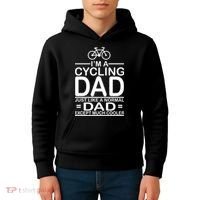 Cycling Dad , Like Normal Dad Except Much Cooler Kids Hoodie thumb 4