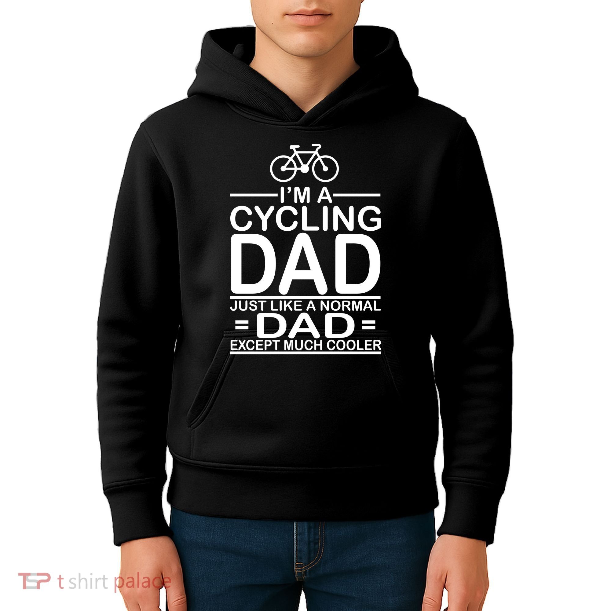 Cycling Dad , Like Normal Dad Except Much Cooler Kids Hoodie