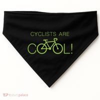 Cyclists Are COOL! USA-Made Doggie Bandana thumb 0