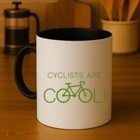 Cyclists Are COOL! Coffee Mug thumb 4