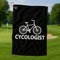Cycologist Cycling Bicycle Golf Towel thumb 1