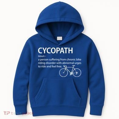 Cycopath Bike Rider Kids Hoodie