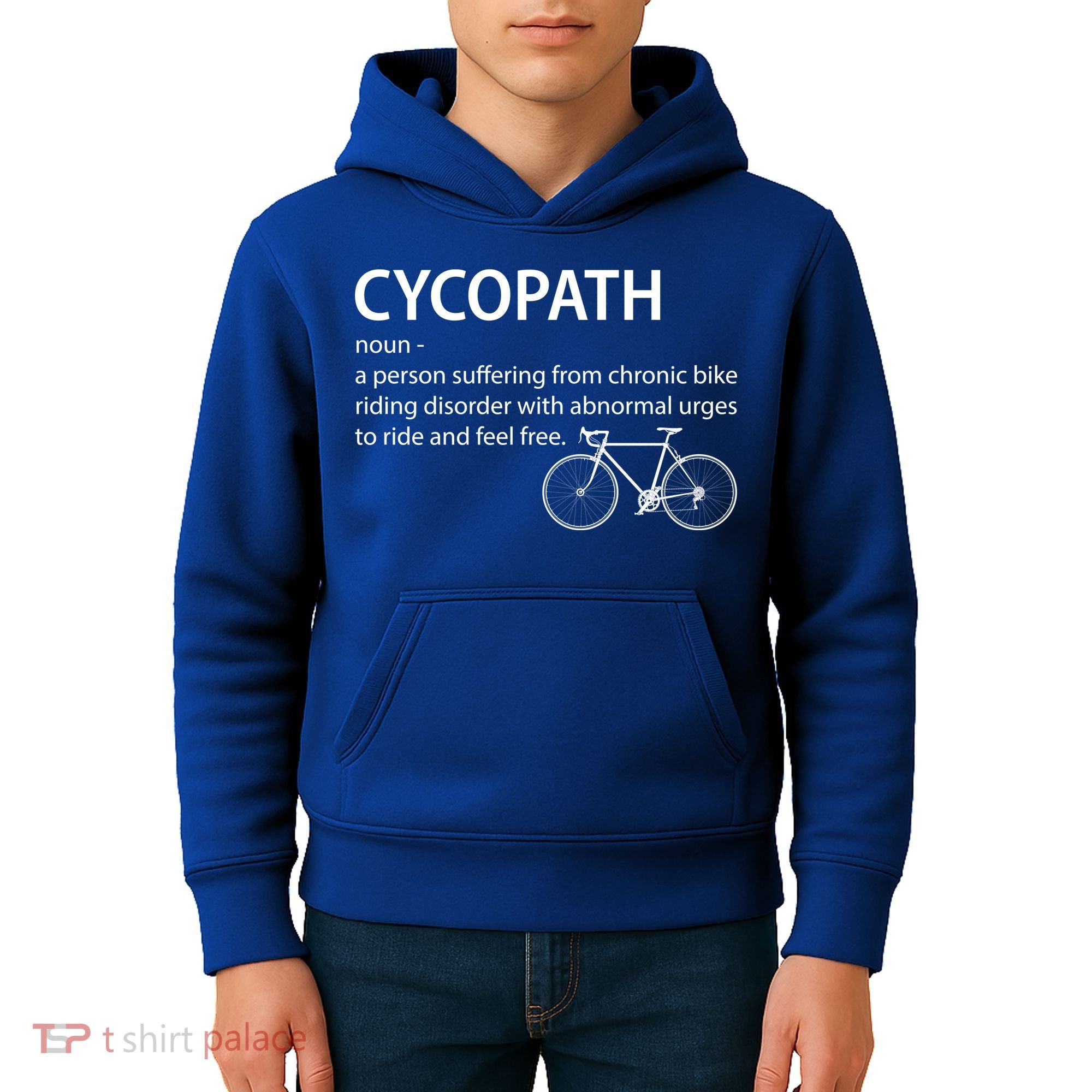 Cycopath Bike Rider Kids Hoodie