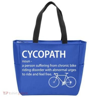 Cycopath Bike Rider Tote Bag