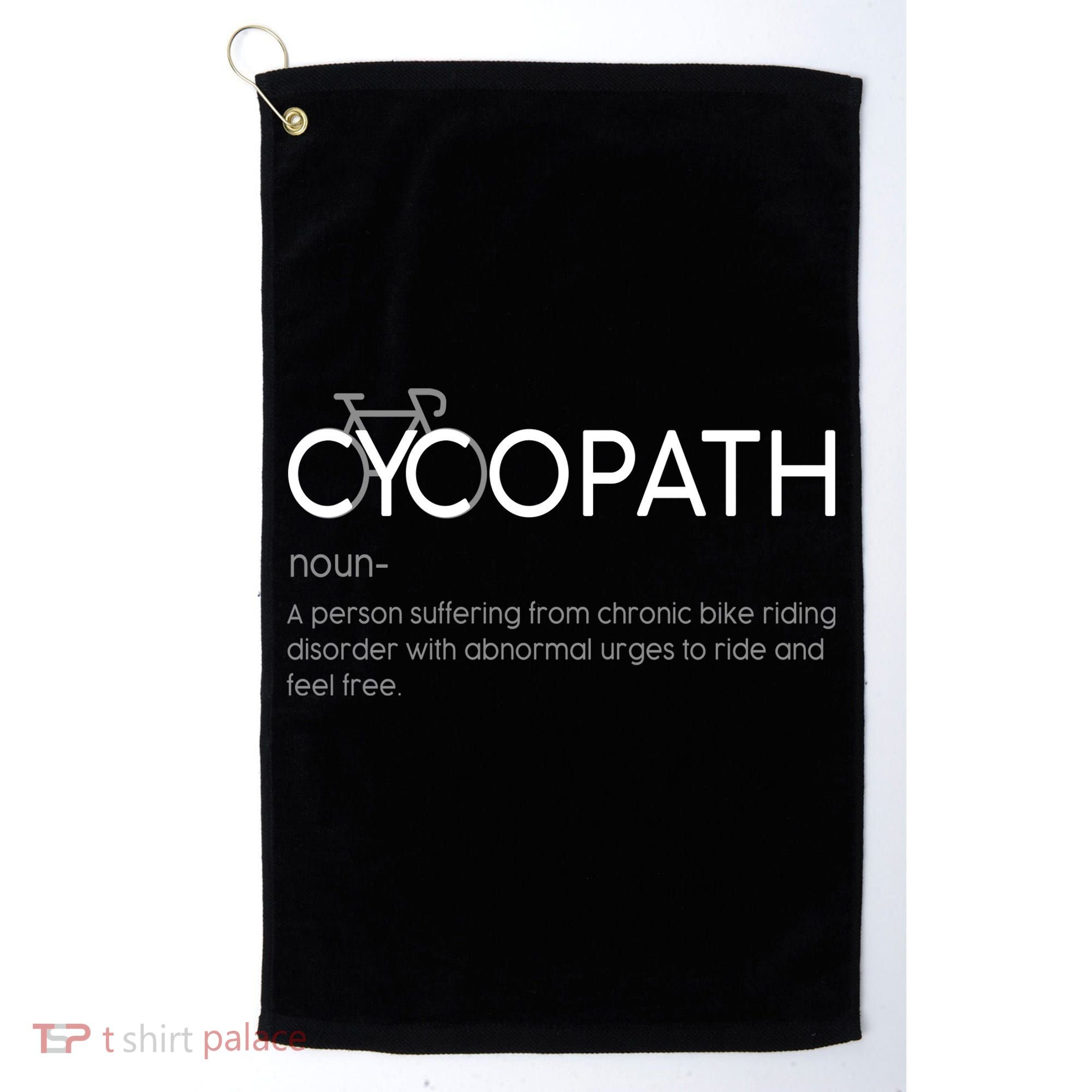 Cycopath Definition Biking Bike Cycling  Golf Towel