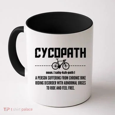 Cycopath Definition Biking Cycling Coffee Mug