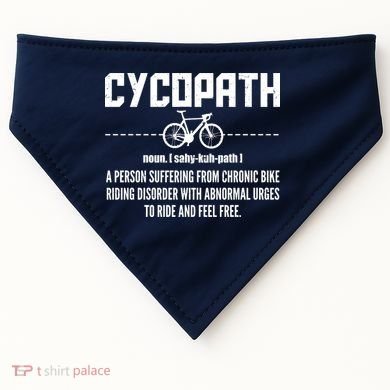 Cycopath Definition Biking Cycling USA-Made Doggie Bandana