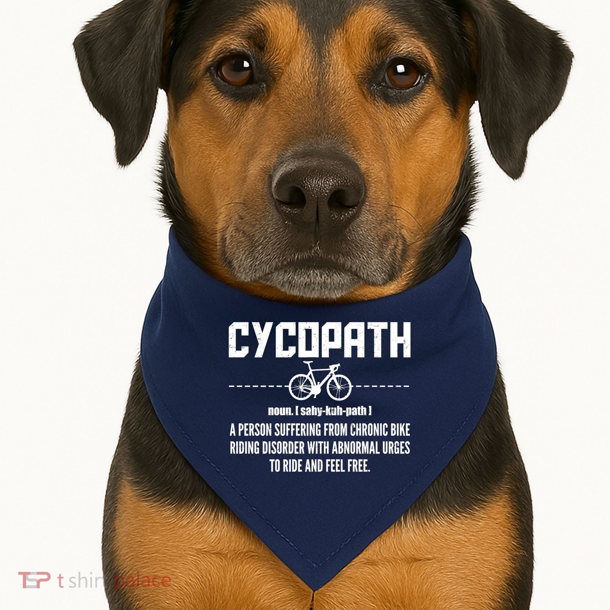 Cycopath Definition Biking Cycling USA-Made Doggie Bandana