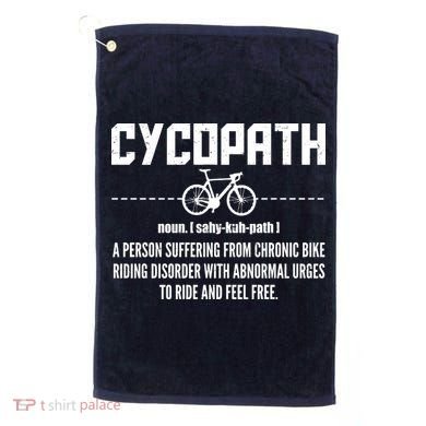 Cycopath Definition Biking Cycling Golf Towel