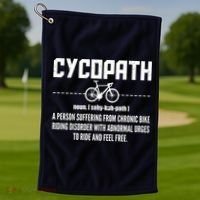 Cycopath Definition Biking Cycling Golf Towel thumb 1