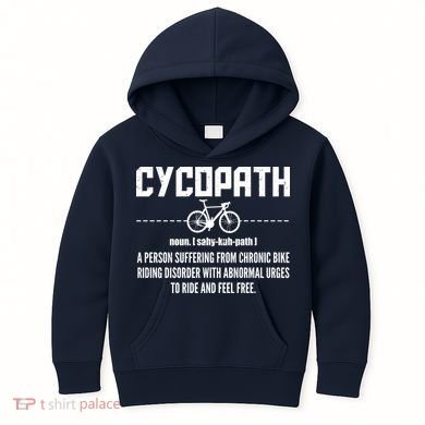 Cycopath Definition Biking Cycling Kids Hoodie