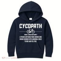 Cycopath Definition Biking Cycling Kids Hoodie thumb 0