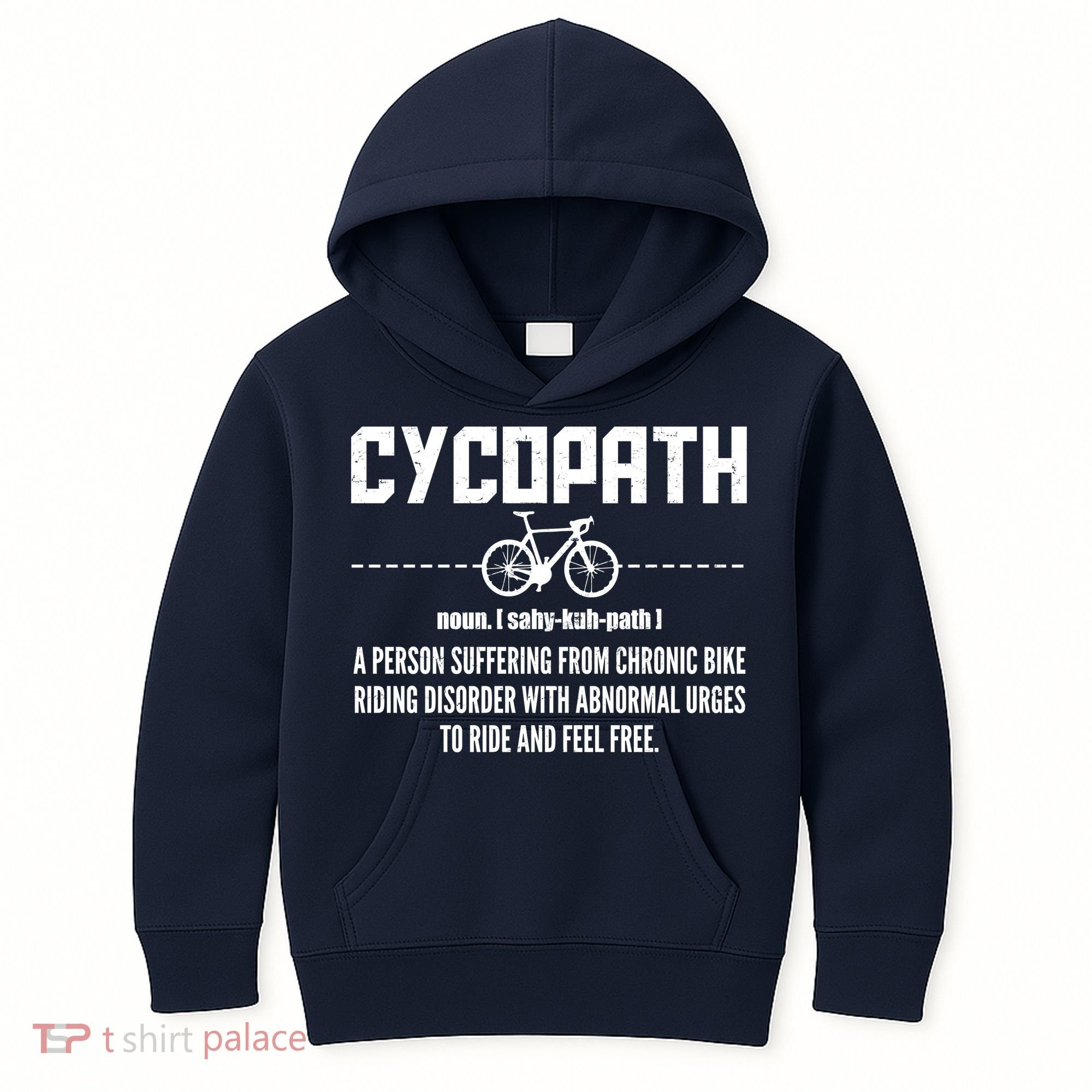 Cycopath Definition Biking Cycling Kids Hoodie