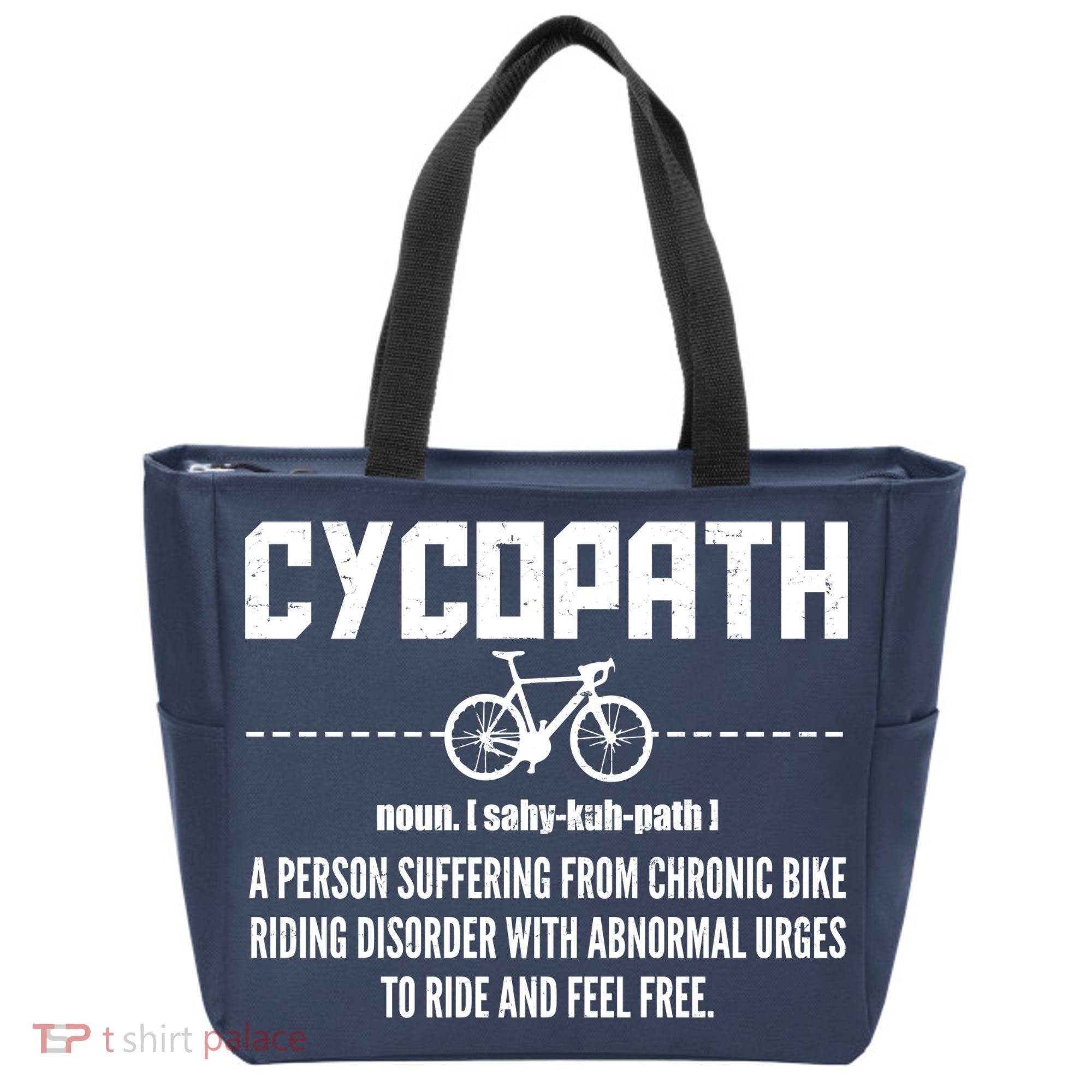 Cycopath Definition Biking Cycling Tote Bag